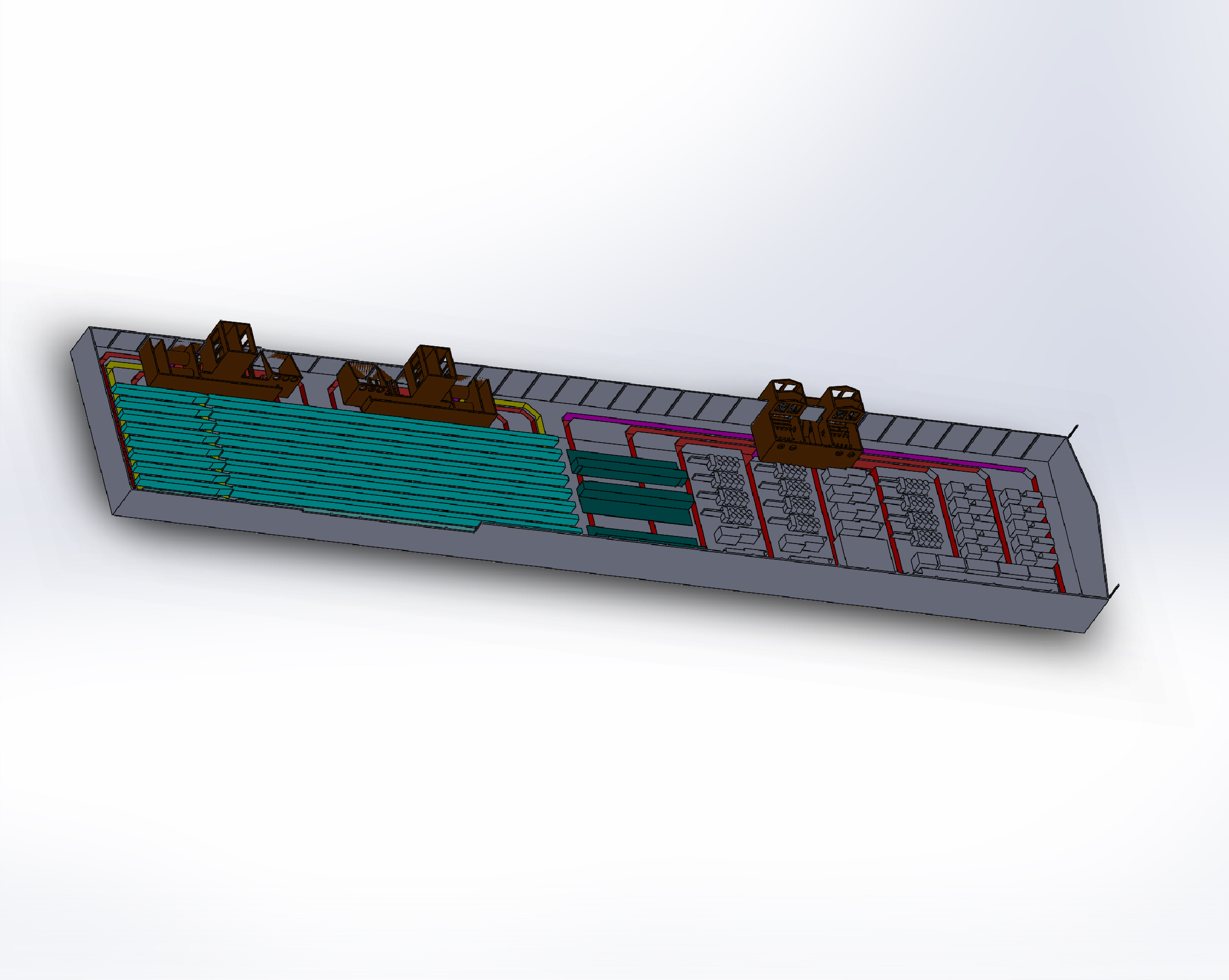 رندر سه‌بعدی سیستم تهویه صنعتی